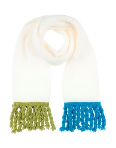 DOROTHEE SCHUMACHER Scarves and foulards White 41% Mohair wool, 41% Alpaca wool, 16% Polyamide, 2% Elastane