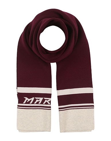 ISABEL MARANT Scarves and foulards Burgundy 42% Cotton, 24% Viscose, 18% Wool, 16% Polyester