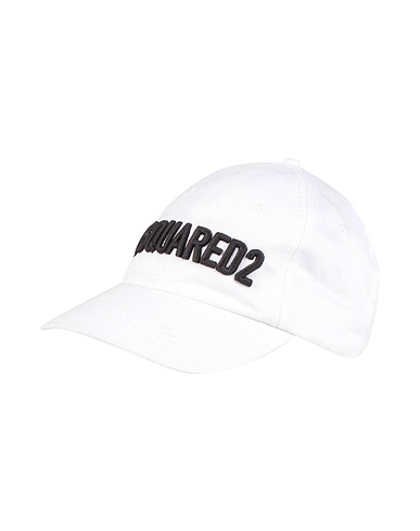 DSQUARED2 Hat White 100% Cotton