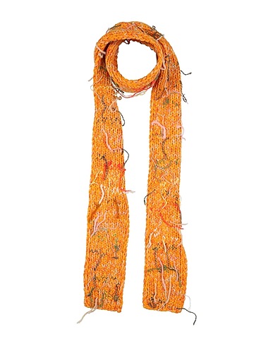 MAISON MARGIELA Sciarpe e foulard Arancione 40% Lana, 30% Cotone, 17% Altre Fibre, 8% Poliammide, 5% Lino