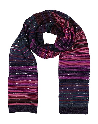 MISSONI Scarves and foulards Garnet 77% Viscose, 10% Polyamide, 8% Polyester, 5% Metallic fiber