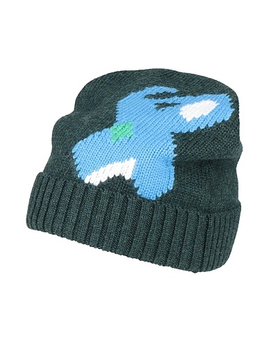JW ANDERSON Hat Dark green 100% Merino Wool