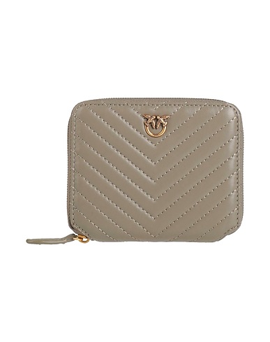 PINKO Wallet Taupe 100% Sheepskin