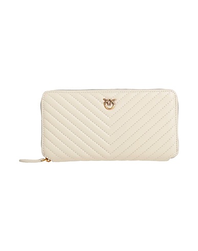 PINKO Wallet Ivory Sheepskin