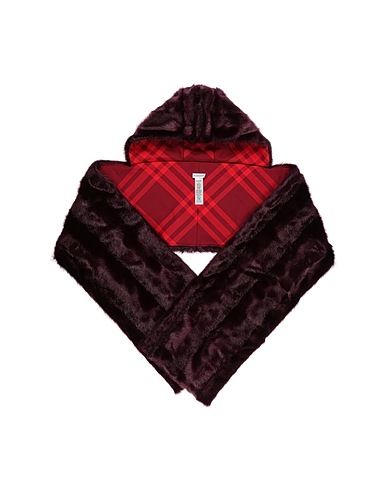 BURBERRY Scarves and foulards Red 75% Modacrylic, 25% Polyester