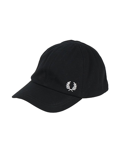 FRED PERRY Hat Black 100% Cotton