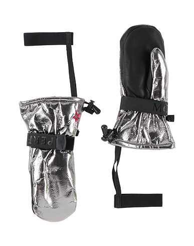 PERFECT MOMENT Gloves Silver 100% Nylon, Goat skin