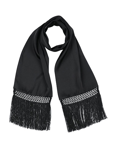 CLIPS Scarves and foulards Black 82% Acetate, 18% Viscose