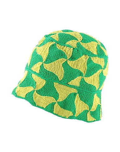 BOTTEGA VENETA Hat Green 65% Cotton, 35% Polyamide