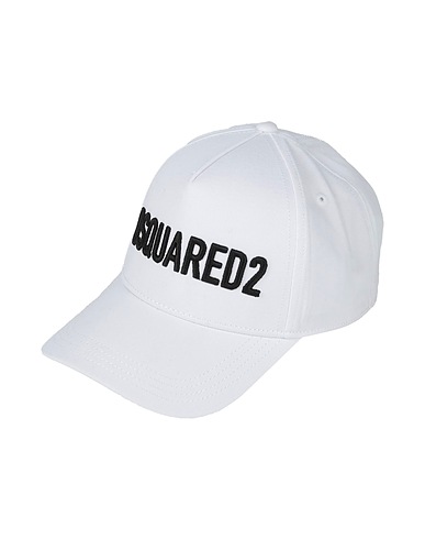 DSQUARED2 Hat White 100% Cotton, Polyester