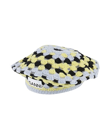 GANNI Καπέλο 60% Ανακυκλωμένο Μαλλί, 18% Πολυαμίδη, 10% Μαλλί, 7% Ανακυκλωμένο πολυακρυλικό, 5% Άλλες ίνες