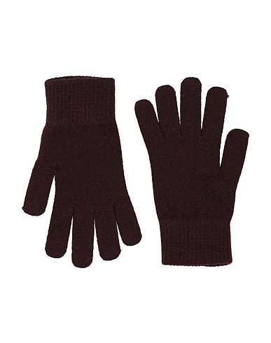 YVES SALOMON Handschuhe Dunkelbraun 70% Wolle, 30% Kaschmir