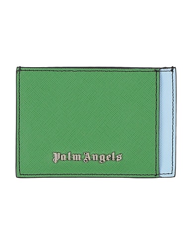 PALM ANGELS Small Leather Goods Green Leather