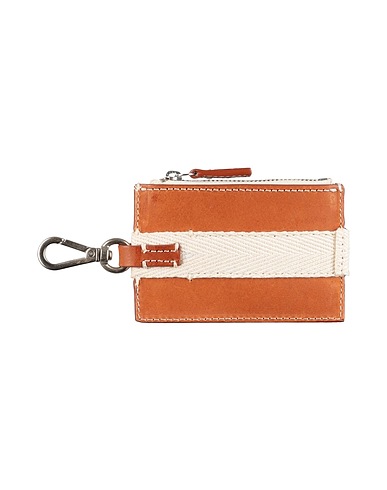JACQUEMUS Portafoglio Marrone Pelle, Fibre tessili