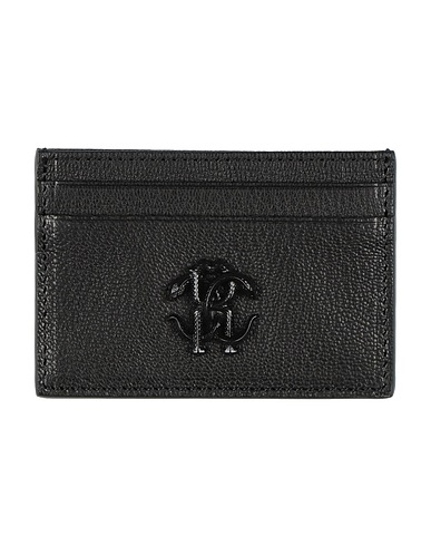 ROBERTO CAVALLI Kleinlederwaren Schwarz Leder