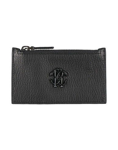 ROBERTO CAVALLI Wallet Black Leather