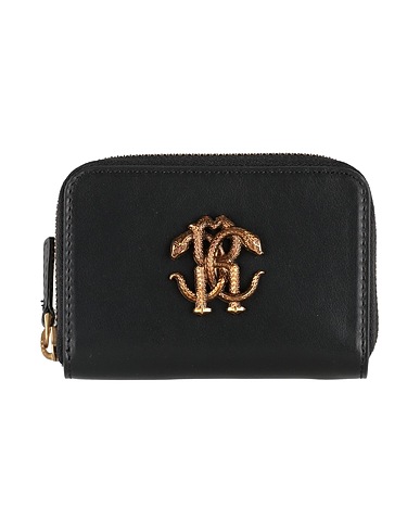 ROBERTO CAVALLI Wallet Black Bull skin