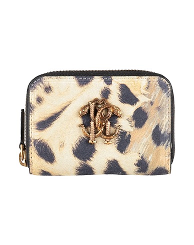 ROBERTO CAVALLI Wallet Beige Bull skin