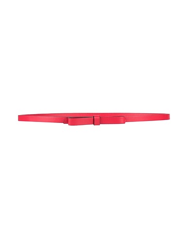 RED(V) Thin belt Red Leather
