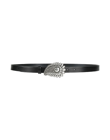 ISABEL MARANT Thin belt Black Leather