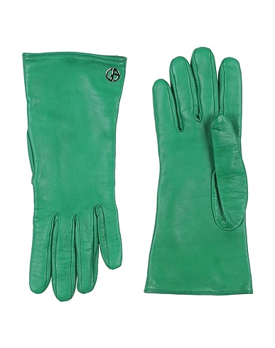 GIORGIO ARMANI Handschuhe Grün 100% Lammleder