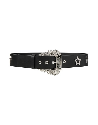 VERSACE JEANS COUTURE High-waist belt Black Calfskin
