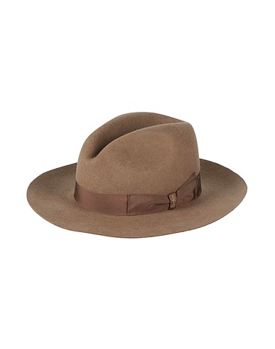 BORSALINO 帽子 カーキ ウール 100%