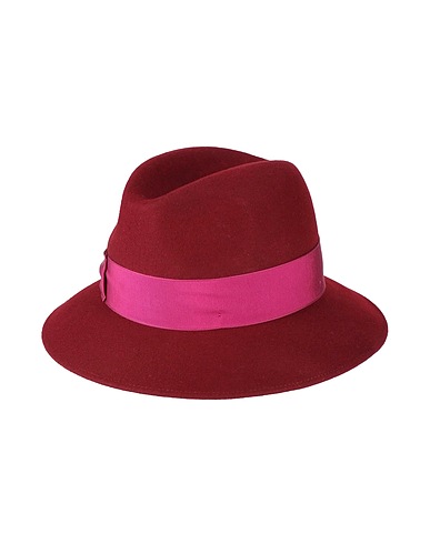 BORSALINO Hat Burgundy 100% Wool