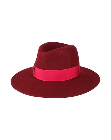 BORSALINO Hat Burgundy 100% Wool
