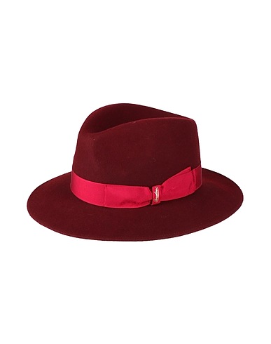 BORSALINO Hat Burgundy 100% Wool