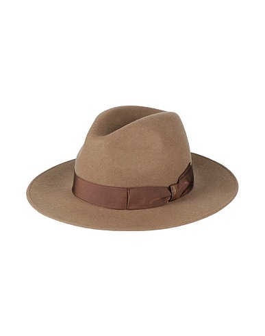 BORSALINO 帽子 カーキ ウール 100%
