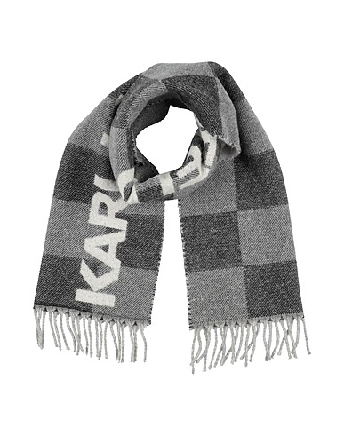 KARL LAGERFELD Scarves and foulards Grey 68% Wool, 25% Alpaca wool, 7% Polyamide