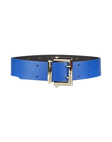 VICOLO High-waist belt Bright blue Leather