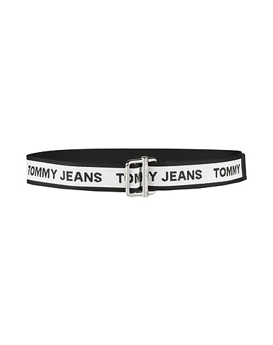 TOMMY JEANS Regular belt Black Textile fibres