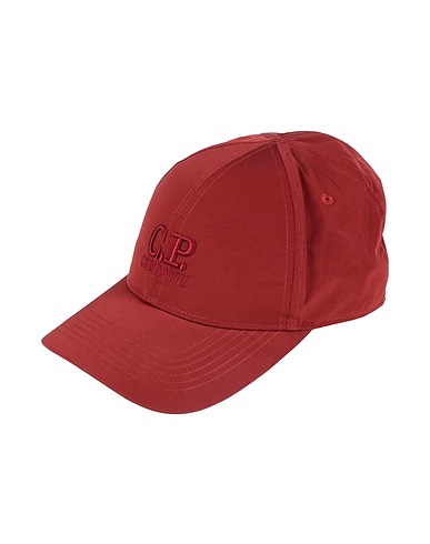 C.P. COMPANY Hat Brick red 100% Polyamide