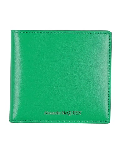 MCQUEEN Wallet Green Leather