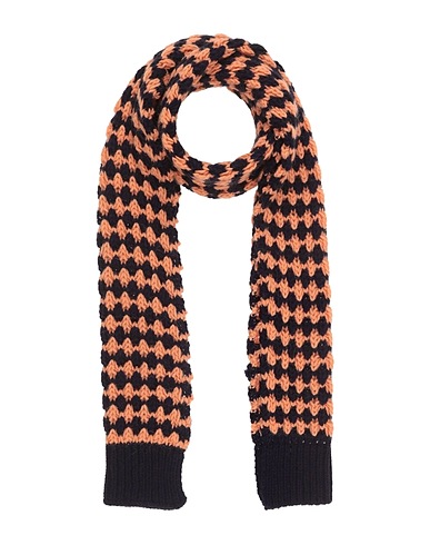 RAF SIMONS マフラー＆スカーフ ダークパープル アクリル 45% / 毛（アルパカ） 40% / バージンウール 15%