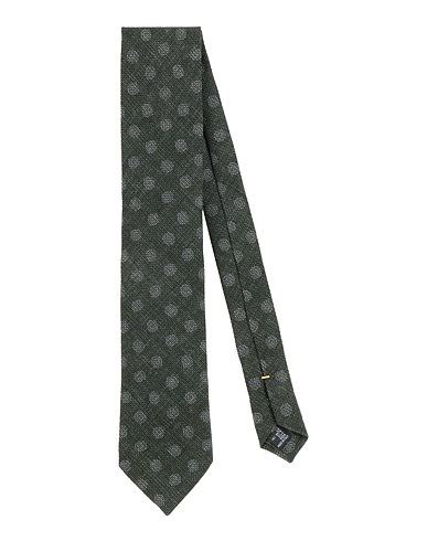 CANALI Ties and bow ties Dark green 90% Wool, 10% Silk