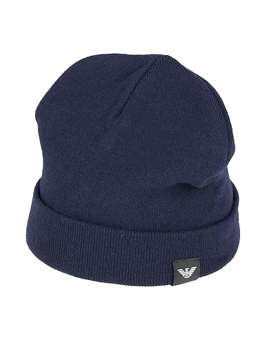 EMPORIO ARMANI Cappello Blu notte 45% Viscosa, 25% Lana, 25% Poliammide, 5% Cachemire