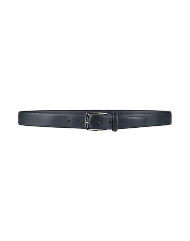 CANALI Leather belt Midnight blue Leather