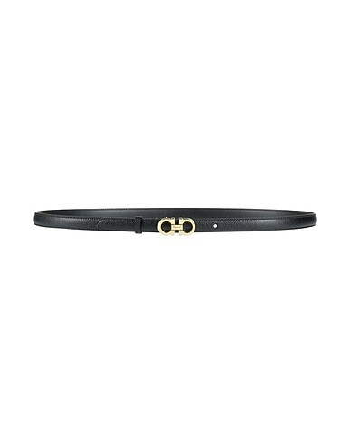FERRAGAMO Thin belt Black Calfskin