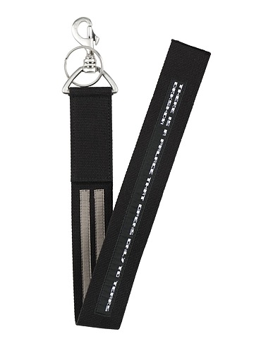 DRKSHDW by RICK OWENS Key ring Black 100% Cotton