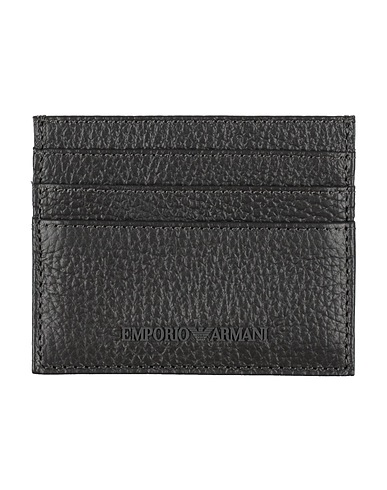 EMPORIO ARMANI Small Leather Goods Charcoal Calfskin
