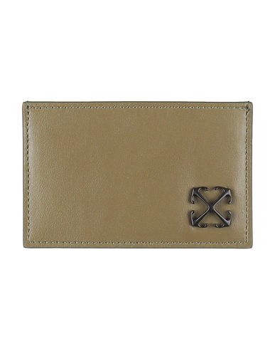 OFF-WHITE™ Small Leather Goods Military green Leather