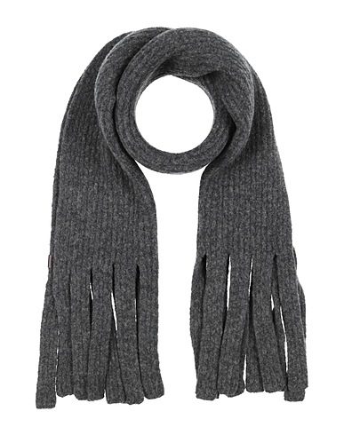 EMPORIO ARMANI Sciarpe e foulard Grigio 80% Lana, 20% Poliammide, Pelle di bovino