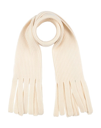 EMPORIO ARMANI Scarves and foulards Ivory 80% Wool, 20% Polyamide, Cow leather