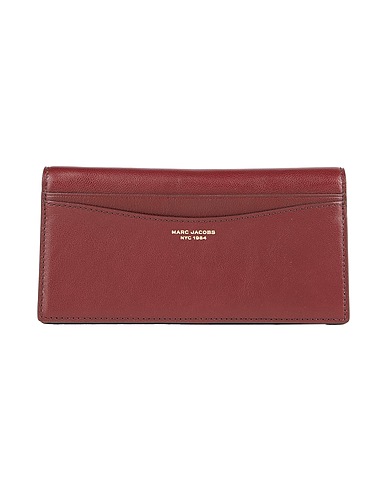 MARC JACOBS Wallet Burgundy Leather