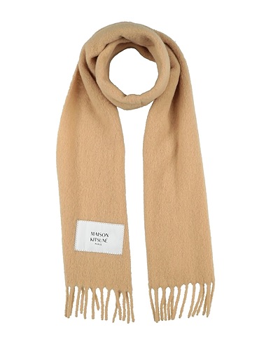 MAISON KITSUNÉ Scarves and foulards Beige 80% Alpaca wool, 20% Polyamide