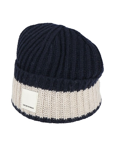 EMPORIO ARMANI Hat Midnight blue 80% Wool, 20% Polyamide