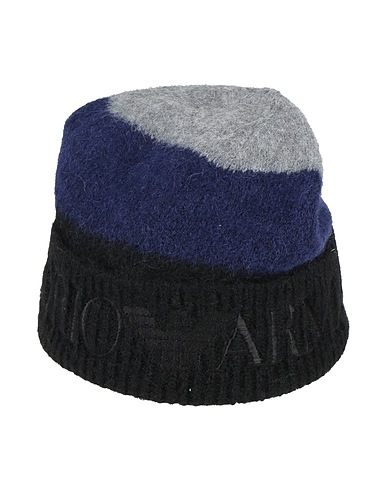 EMPORIO ARMANI Hat Black 50% Alpaca wool, 50% Polyamide